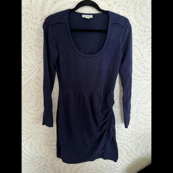 EUC Boston Proper Knit Long Sleeve Dress -Size 8 - Navy Blue - Picture 1 of 6